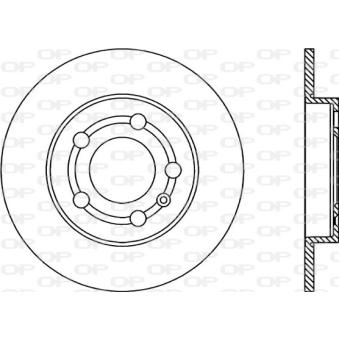 Jeu de 2 disques de frein arrière OPEN PARTS OEM 1J0615601D