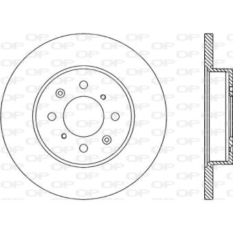 Jeu de 2 disques de frein avant OPEN PARTS OEM SDB100500