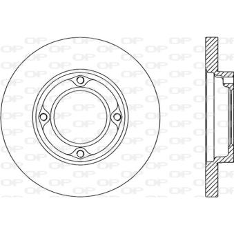 Jeu de 2 disques de frein avant OPEN PARTS OEM 4351287519000