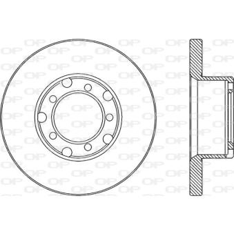 Jeu de 2 disques de frein avant OPEN PARTS OEM 6014200372