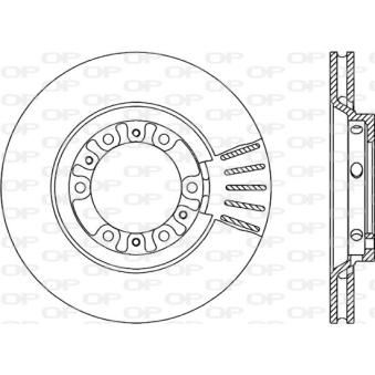 Jeu de 2 disques de frein avant OPEN PARTS OEM MB895730