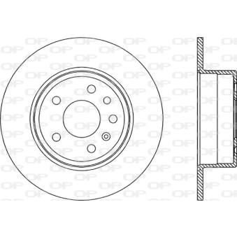 Jeu de 2 disques de frein arrière OPEN PARTS OEM 4565693