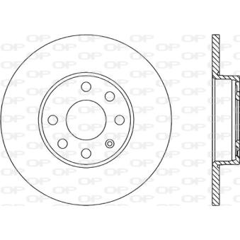 Jeu de 2 disques de frein avant OPEN PARTS OEM 569058