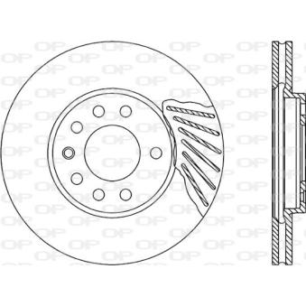 Jeu de 2 disques de frein avant OPEN PARTS BDA1808.20 pour MERCEDES-BENZ SPRINTER 1.7 CDTI - 110cv