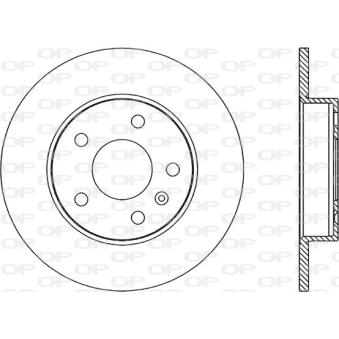 Jeu de 2 disques de frein arrière OPEN PARTS BDA1811.10 pour MERCEDES-BENZ CLASSE E 1.7 CDTI - 110cv