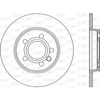 Jeu de 2 disques de frein arrière OPEN PARTS [BDA1844.10]