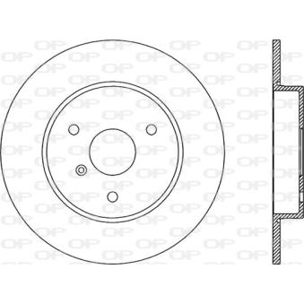 Jeu de 2 disques de frein avant OPEN PARTS OEM Q0004341V004000000