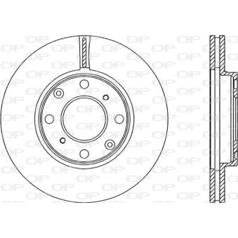 Jeu de 2 disques de frein avant OPEN PARTS OEM 45251S2G000