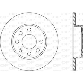 Jeu de 2 disques de frein avant OPEN PARTS OEM 569020 Jeu de 2 disques de frein avant OPEN PARTS OEM 569020
