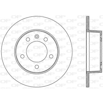 Jeu de 2 disques de frein arrière OPEN PARTS [BDA2001.10]