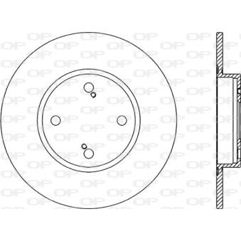 Jeu de 2 disques de frein arrière OPEN PARTS OEM 4243112170