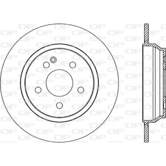 Jeu de 2 disques de frein arrière OPEN PARTS [BDA2040.10]