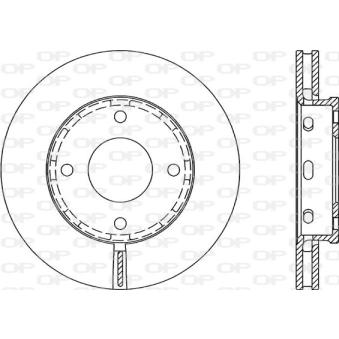Jeu de 2 disques de frein avant OPEN PARTS OEM 45442000101