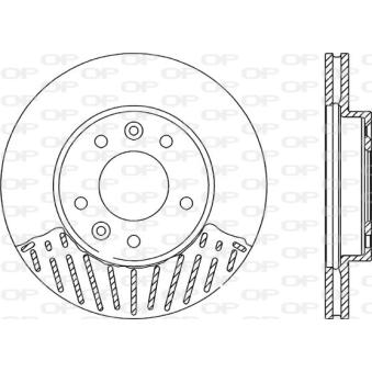Jeu de 2 disques de frein avant OPEN PARTS OEM 0K55233251 Jeu de 2 disques de frein avant OPEN PARTS OEM 0K55233251