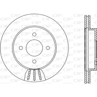 Jeu de 2 disques de frein avant OPEN PARTS OEM 4020662Y01 Jeu de 2 disques de frein avant OPEN PARTS OEM 4020662Y01