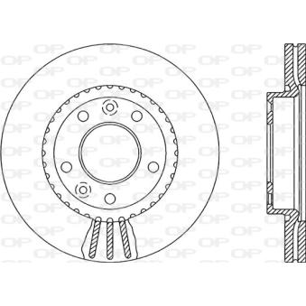 Jeu de 2 disques de frein avant OPEN PARTS OEM 0K55A33251