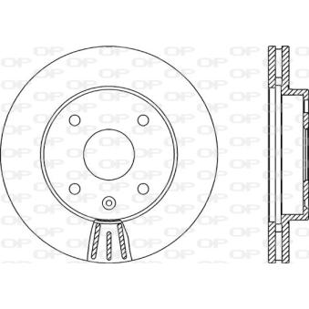 Jeu de 2 disques de frein avant OPEN PARTS BDA2146.20