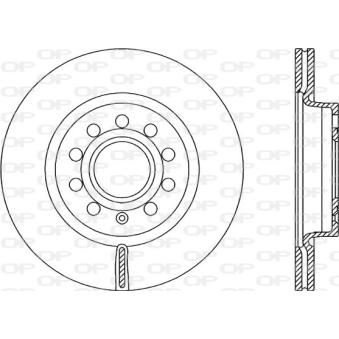 Jeu de 2 disques de frein avant OPEN PARTS [BDA2150.20]