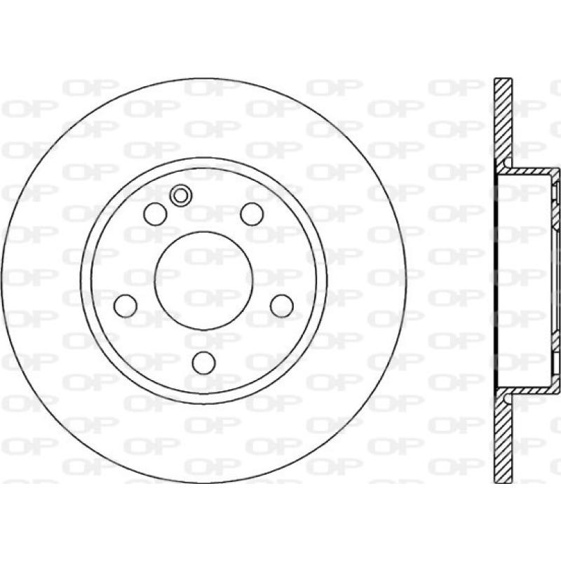 Jeu de 2 disques de frein avant OPEN PARTS BDA2173.10 - Visuel 1