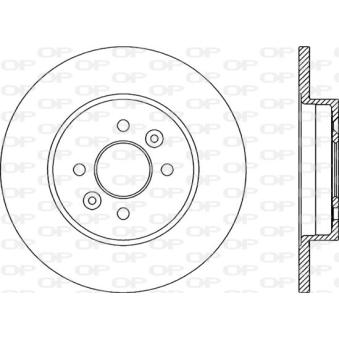 Jeu de 2 disques de frein arrière OPEN PARTS BDA2183.10