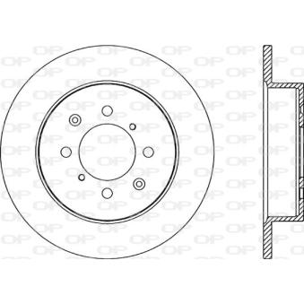 Jeu de 2 disques de frein arrière OPEN PARTS OEM 42510S5AA00
