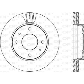 Jeu de 2 disques de frein avant OPEN PARTS [BDA2203.20]