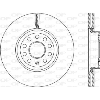 Jeu de 2 disques de frein avant OPEN PARTS BDA2207.20