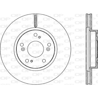 Jeu de 2 disques de frein avant OPEN PARTS [BDA2218.20]