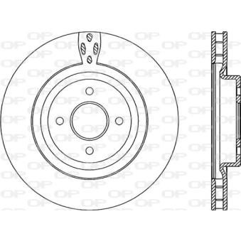 Jeu de 2 disques de frein avant OPEN PARTS BDA2225.20