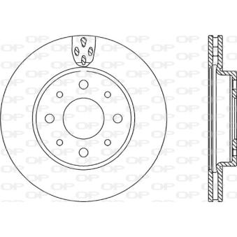Jeu de 2 disques de frein avant OPEN PARTS [BDA2234.20]