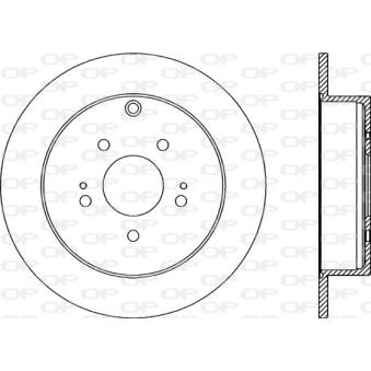 Jeu de 2 disques de frein arrière OPEN PARTS OEM MR955408
