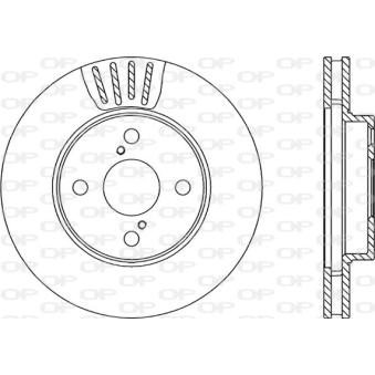 Jeu de 2 disques de frein avant OPEN PARTS OEM 4351212620