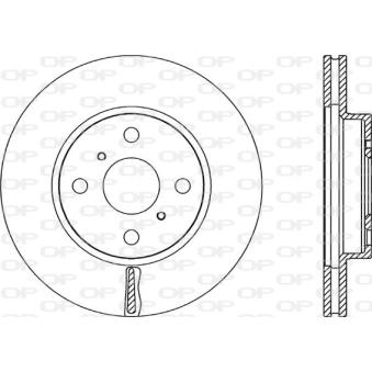 Jeu de 2 disques de frein avant OPEN PARTS OEM 435120D190