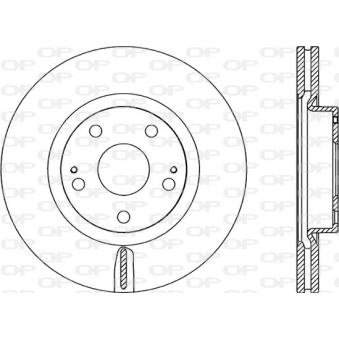 Jeu de 2 disques de frein avant OPEN PARTS [BDA2318.20]