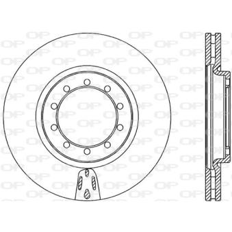 Jeu de 2 disques de frein avant OPEN PARTS OEM 5010260603