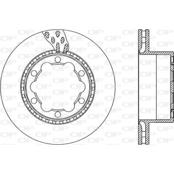 Jeu de 2 disques de frein arrière OPEN PARTS OEM A9064230112
