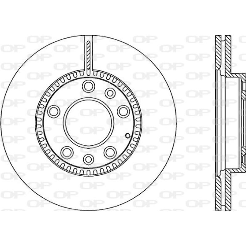 Jeu de 2 disques de frein avant OPEN PARTS BDA2356.20 - Visuel 1