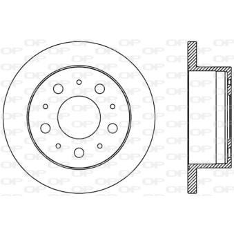 Jeu de 2 disques de frein arrière OPEN PARTS OEM 51740248