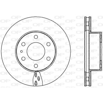 Jeu de 2 disques de frein avant OPEN PARTS OEM 5801639518 Jeu de 2 disques de frein avant OPEN PARTS OEM 5801639518