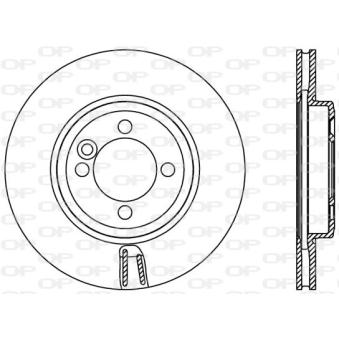 Jeu de 2 disques de frein avant OPEN PARTS OEM 34116774985