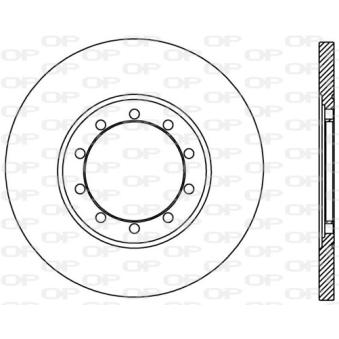 Jeu de 2 disques de frein arrière OPEN PARTS [BDA2436.10]