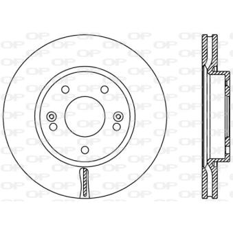 Jeu de 2 disques de frein avant OPEN PARTS OEM 517122L000