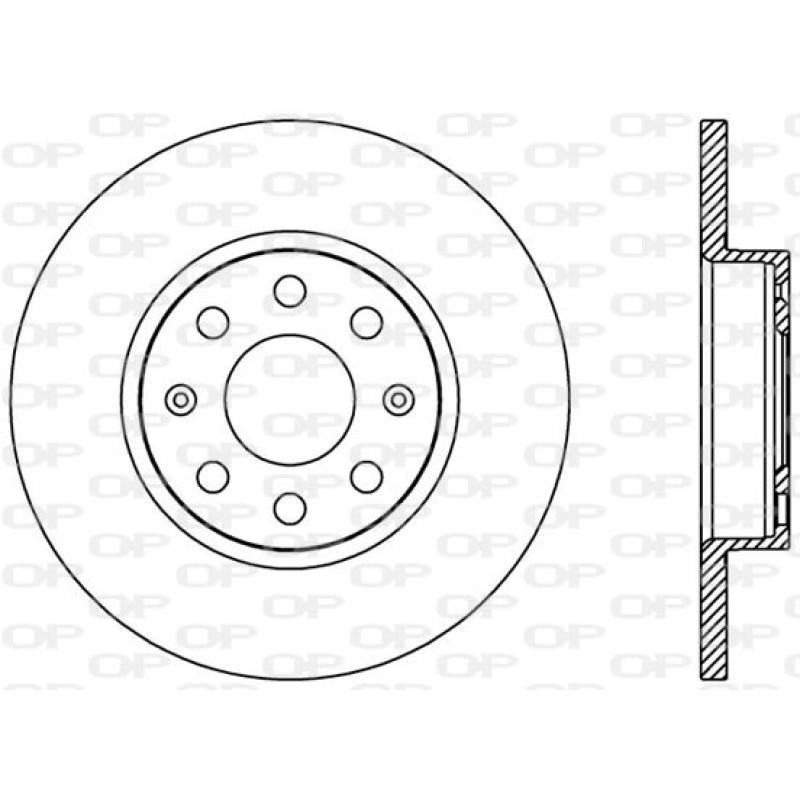 Jeu de 2 disques de frein avant OPEN PARTS BDA2444.10 - Visuel 1