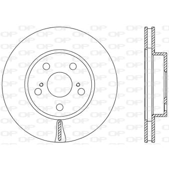 Jeu de 2 disques de frein avant OPEN PARTS [BDA2463.20]
