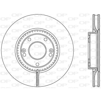 Jeu de 2 disques de frein avant OPEN PARTS OEM S517123K150