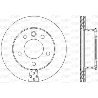 Jeu de 2 disques de frein avant OPEN PARTS OEM 9034210012