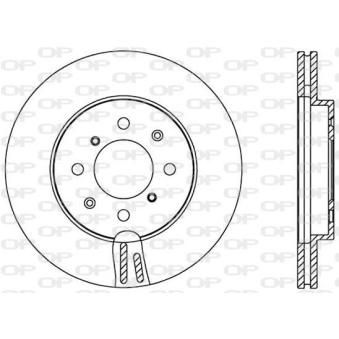 Jeu de 2 disques de frein avant OPEN PARTS [BDA2517.20]