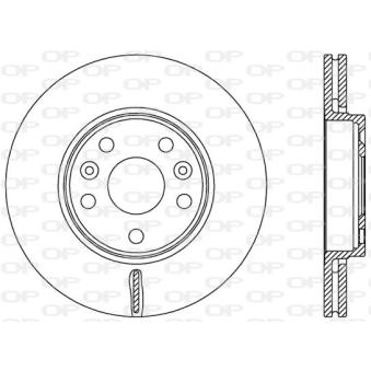 Jeu de 2 disques de frein avant OPEN PARTS OEM 7701208848