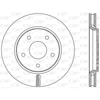 Jeu de 2 disques de frein avant OPEN PARTS [BDA2534.20]