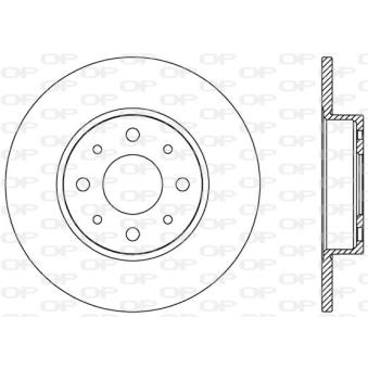 Jeu de 2 disques de frein arrière OPEN PARTS [BDA2564.10]